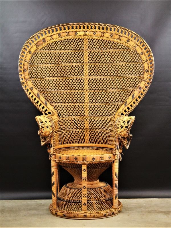 Vintage "Emmanuelle" rotan fauteuil